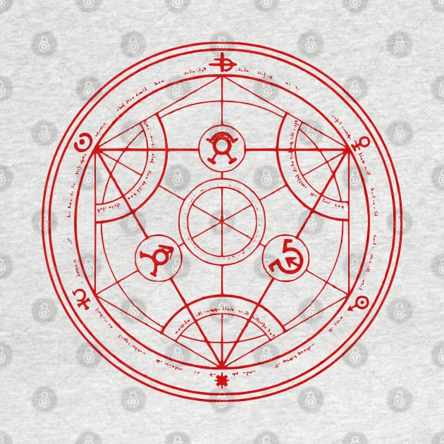 Full Metal Alchemist Circle by BlackWhiteRed